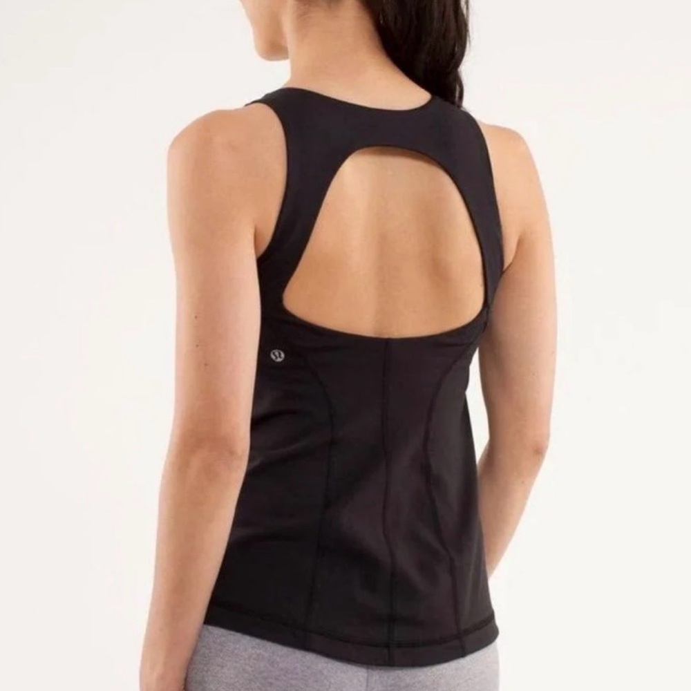 Lululemon Open Back Tank Top Size Aprox XS/S Built in Bra